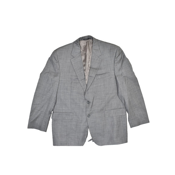 Chaps Men's Gray 100% Wool Blazer Regular Fit Suit Jacket Size 44R - Picture 1 of 8